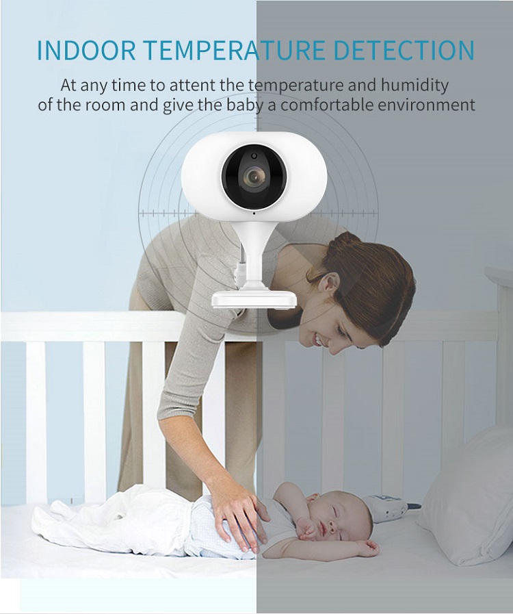 2.4 inch wireless baby monitor camera night vision temperature monitor